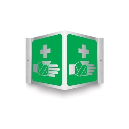 Accuform Aluminum, 6 in x 8.5 in, pre-drilled mounting holes PSM415